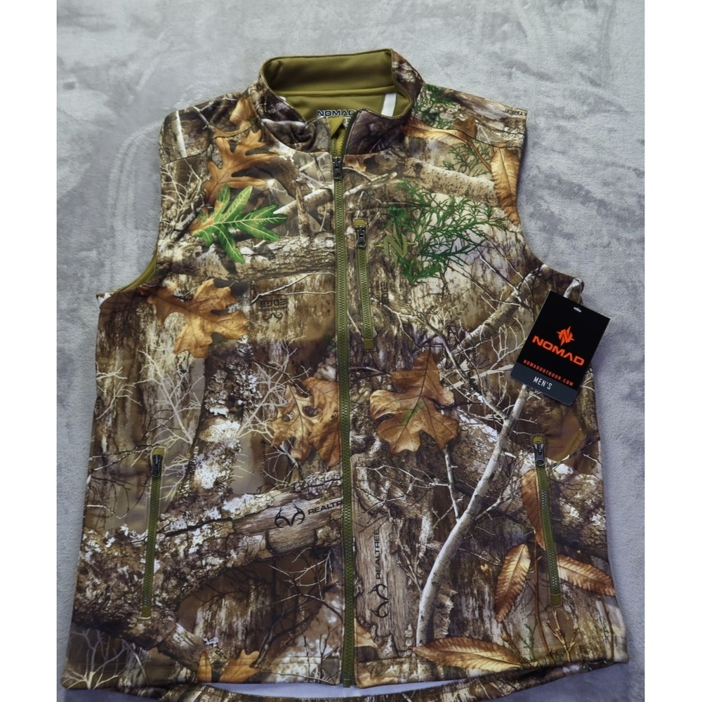 NOMAD Outdoors Southbounder Realtree Edge Camo Vest Jacket Men's Size L New NWT